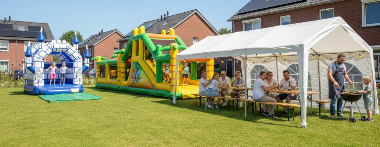 Buurtfeest organiseren met Springkussenverhuur Amsterdam